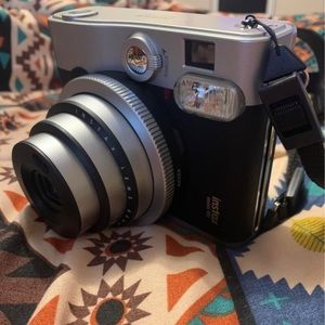 Black Instax Mini 90 Neo Instant Film Camera